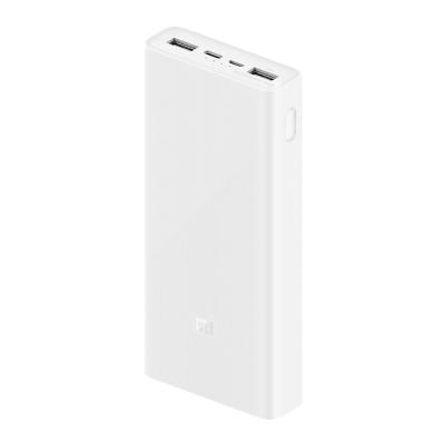 Внешний аккумулятор повербанк Xiaomi Mi Power Bank 3 20000mAh белый PLM18ZM