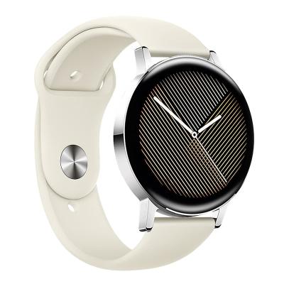 Универсальный ремешок для часов 20мм HOCO WH11 Flexible series classic силиконовый застежка кнопка бежевый (star color)