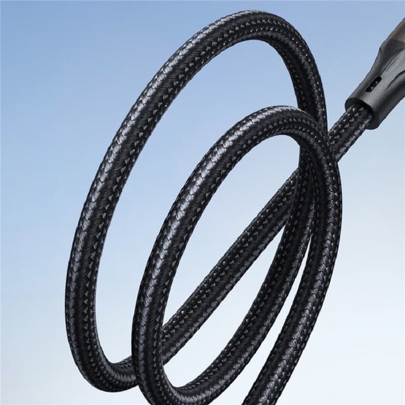 Кабель для зарядки Type-C USB Joyroom SA25-AC6 1.2м 100W в оплетке черный Кабель для зарядки Type-C USB Joyroom SA25-AC6 1.2м 100W в оплетке черный