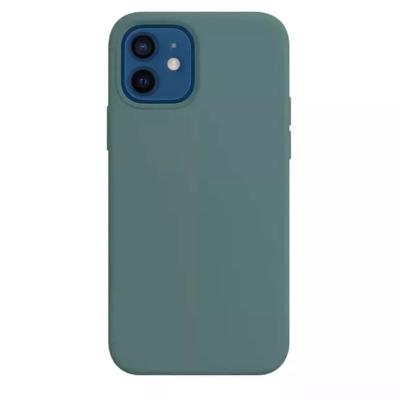 Чехол накладка для iphone 14 Pro Max (6.7) soft силикон серо-зеленая