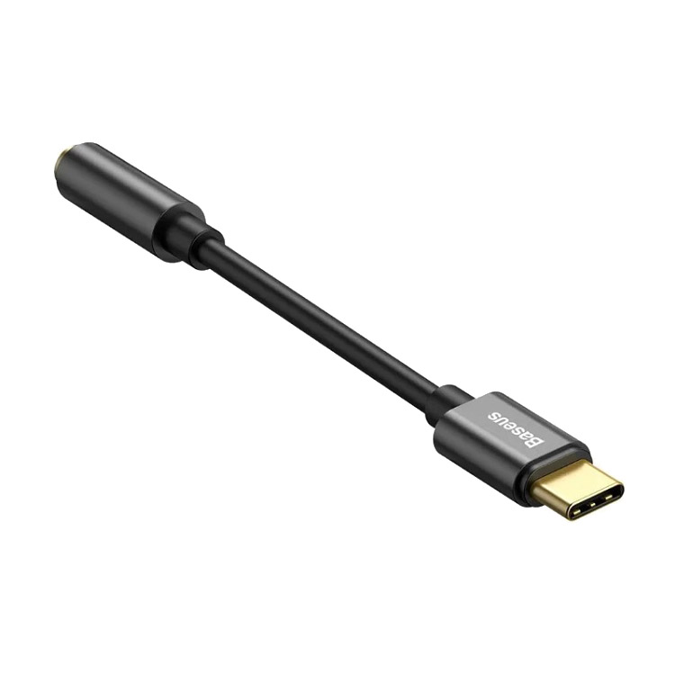 Аудио адаптер переходник для наушников с Type-C USB-C на Jack 3.5 Baseus CATL54-01 черный Аудио адаптер переходник для наушников с Type-C USB-C на Jack 3.5 Baseus CATL54-01 черный