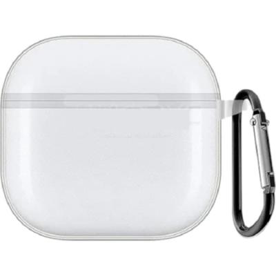 Чехол для наушников 4 с карабином силикон белый