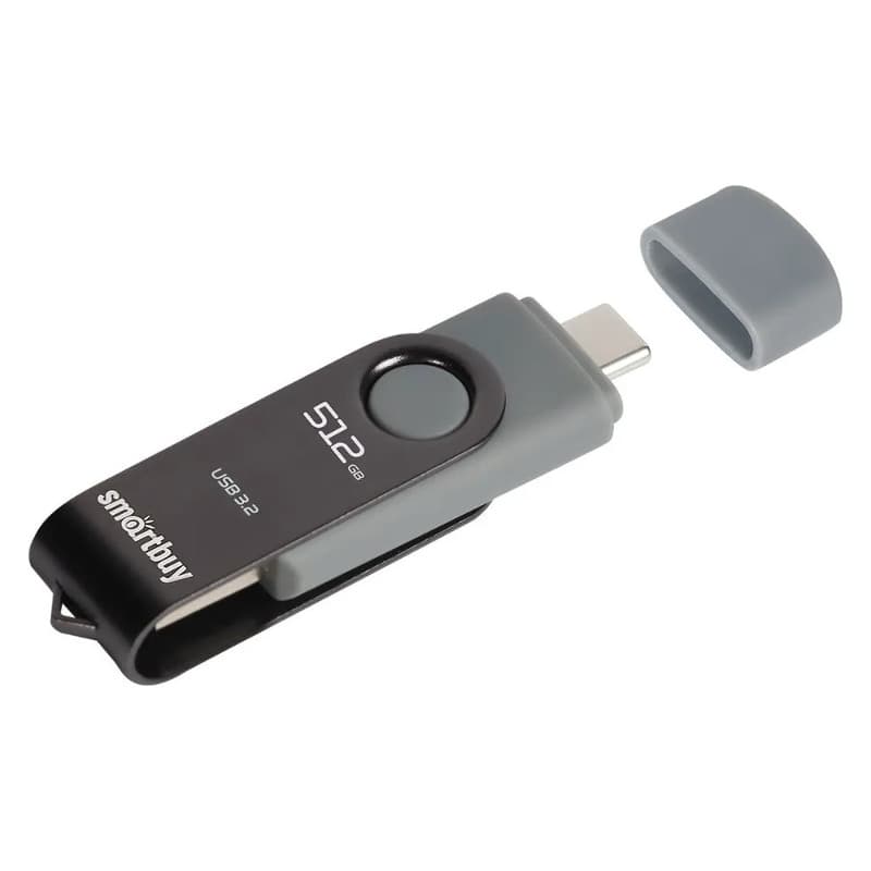 Изображение Флеш-накопитель Smartbuy Twist Dual USB 3.0/3.1 Type-C/Type-A 512Gb Изображение Флеш-накопитель Smartbuy Twist Dual USB 3.0/3.1 Type-C/Type-A 512Gb