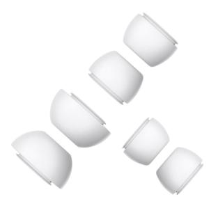 Амбушюры для наушников air pods Pro комплект 3 пары (S,M,XL) силиконовые белые