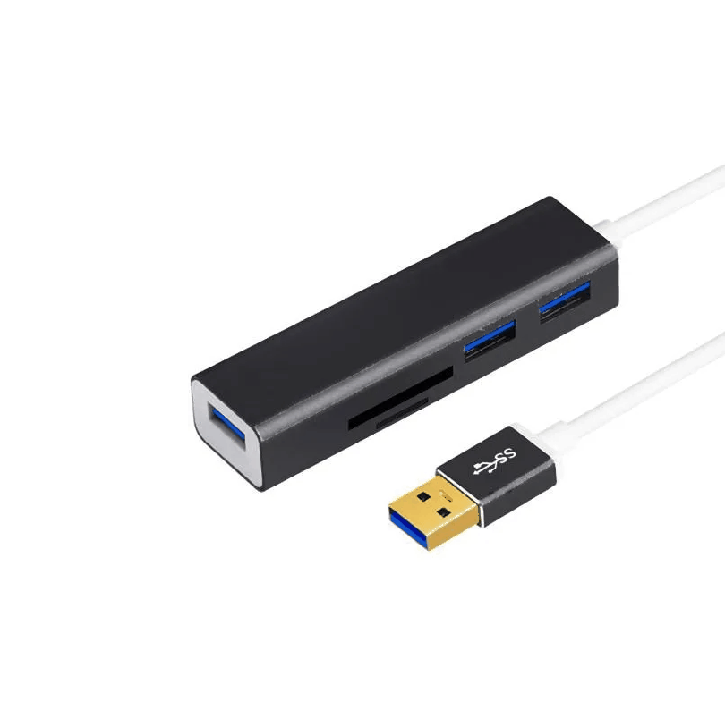 Разветвитель адаптер переходник USB 3.0 HUB Хаб картридер Onten OTN-5223 5в1 3 порта+SD/TF черный Разветвитель адаптер переходник USB 3.0 HUB Хаб картридер Onten OTN-5223 5в1 3 порта+SD/TF черный
