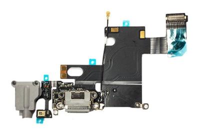 Шлейф для iphone 6S на системный разъем/разъем гарнитуры/микрофон черный