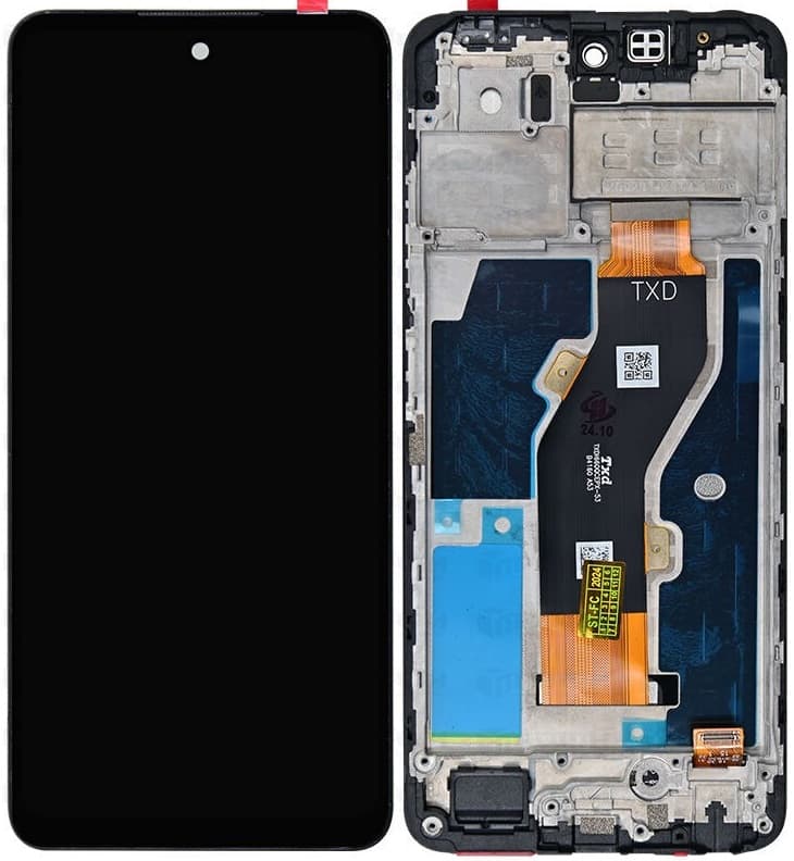 Дисплей для Infinix Hot 40i (G) + тачскрин черный с рамкой o