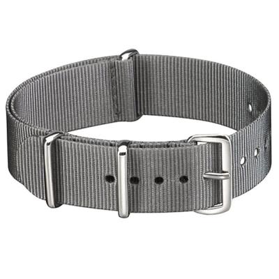 Универсальный ремешок для часов 22мм тканевый застежка пряжка серый