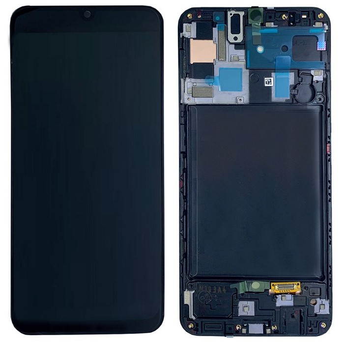 Дисплей для Samsung A50 2019/A505 + тачскрин черный с рамкой OLED Дисплей для Samsung A50 2019/A505 + тачскрин черный с рамкой OLED