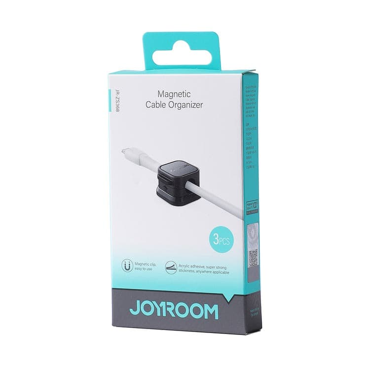 Изображение Органайзер держатель для проводов магнитный Joyroom JR-ZS368 Magnetic самоклеющиеся 6шт черный фото Органайзер держатель для проводов магнитный Joyroom JR-ZS368 Magnetic самоклеющиеся 6шт черный