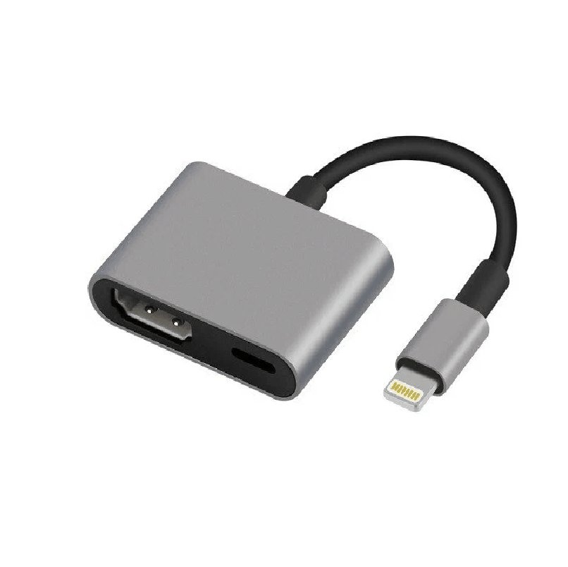 Адаптер переходник конвертер с Lightning на HDMI + Lightning Onten OTN-7565S Video Adapter 0.2м черный