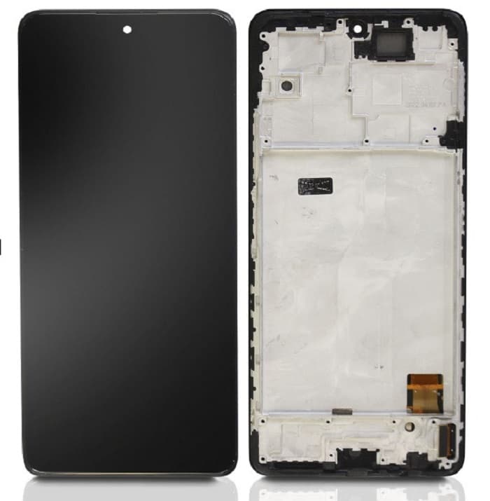Дисплей для Xiaomi Redmi Note 10 Pro (G) + тачскрин черный с рамкой OLED
