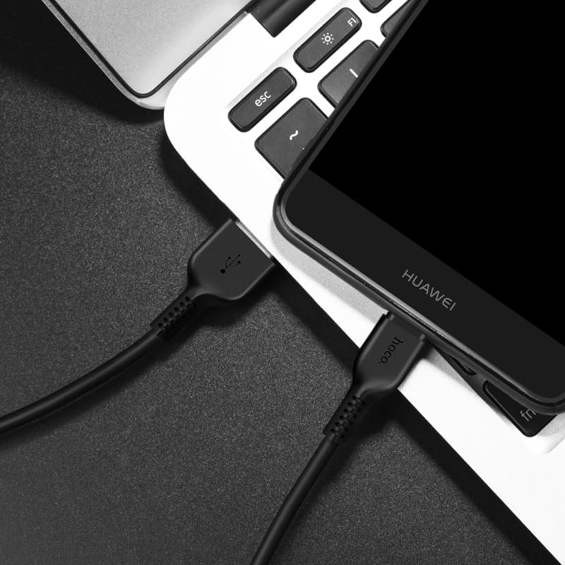 Кабель для зарядки Type-C USB HOCO X20 3м 3A черный Кабель для зарядки Type-C USB HOCO X20 3м 3A черный