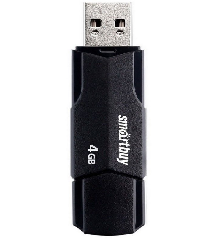 Изображение Флеш-накопитель Smartbuy Clue черный 4Gb
