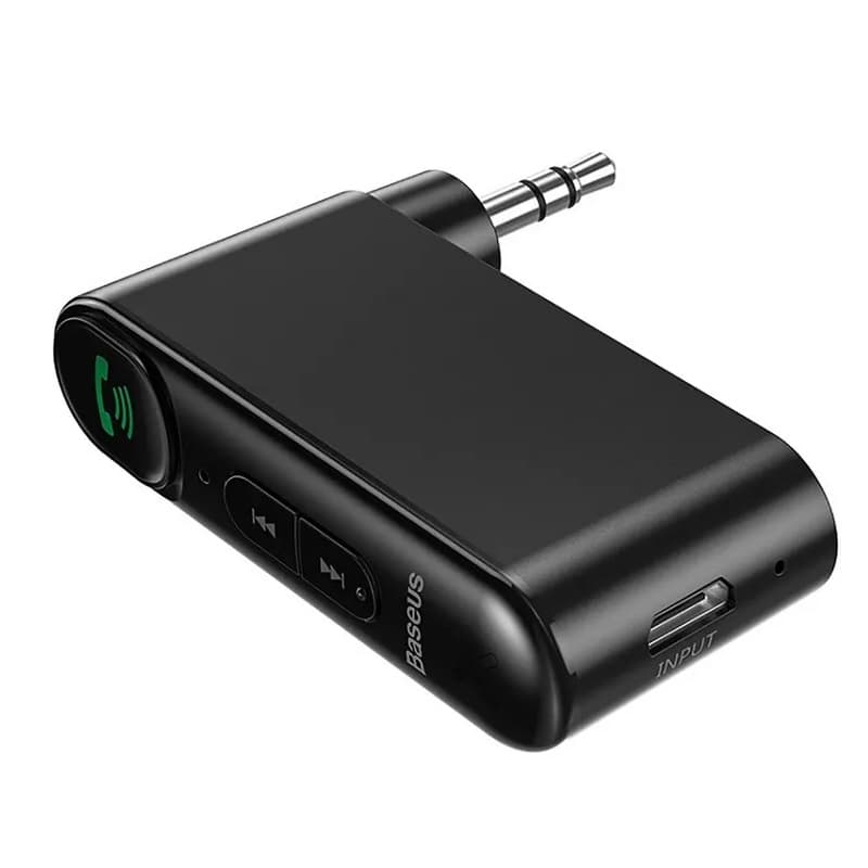 Изображение Блютуз aux FM трансмиттер bluetooth адаптер ресивер Baseus Qiyin AUX Car Receiver BSBA-02 черный WXQY-01/WXQY010001 сайта akstel.ru фото Блютуз aux FM трансмиттер bluetooth адаптер ресивер Baseus Qiyin AUX Car Receiver BSBA-02 черный WXQY-01/WXQY010001