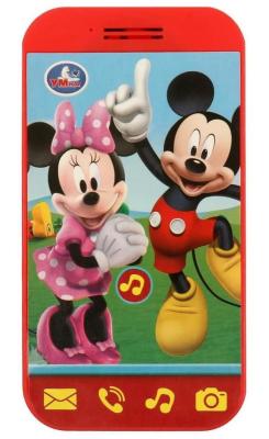 Детский мобильный телефон музыкальный Микки 20 песен и звуков Умка HT823-R14