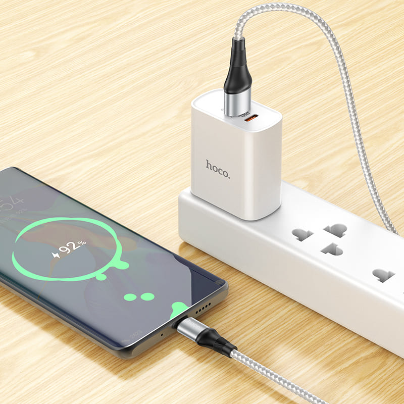 Кабель для зарядки Type-C USB HOCO X50 3A серый