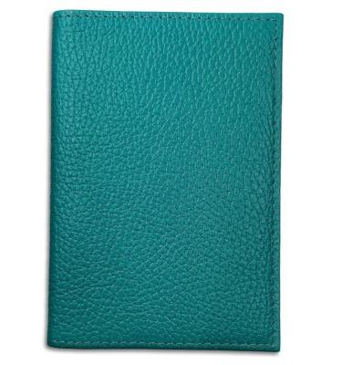 Обложка на паспорт кожа бирюзово-зеленый