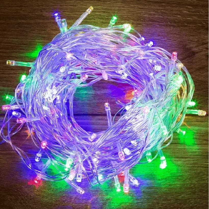 Гирлянда светодиодная 6 м провод прозрачный LED-40 220V Твинкл Лайт RGB NEON-NIGHT 303-179
