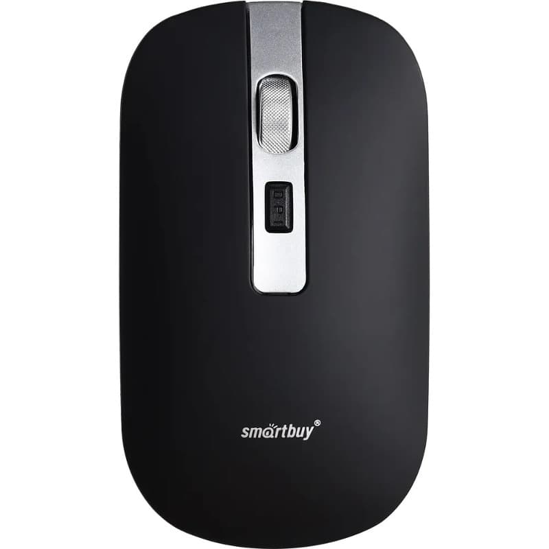 Мышь беспроводная Smartbuy 402CAG с зарядкой от USB 600mAh черная бесшумная (SBM-402CAG-K)