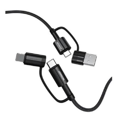 Кабель для зарядки 4 в 1 USB/Type-C to Lightning 20W/Type-C to Type-C 60W Joyroom S-1830G3 1.8м черный