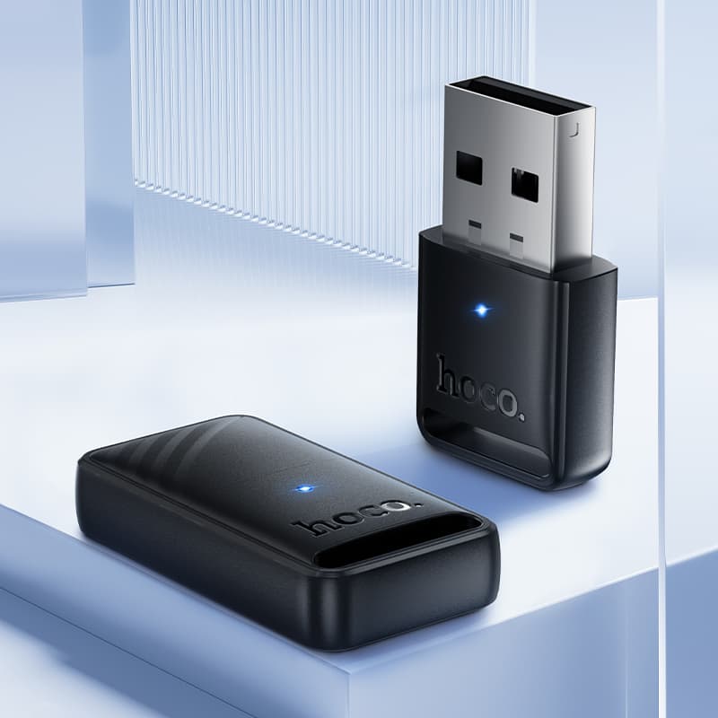 фото USB Блютуз bluetooth адаптер ресивер Hoco UA42 BT 5.4 черный