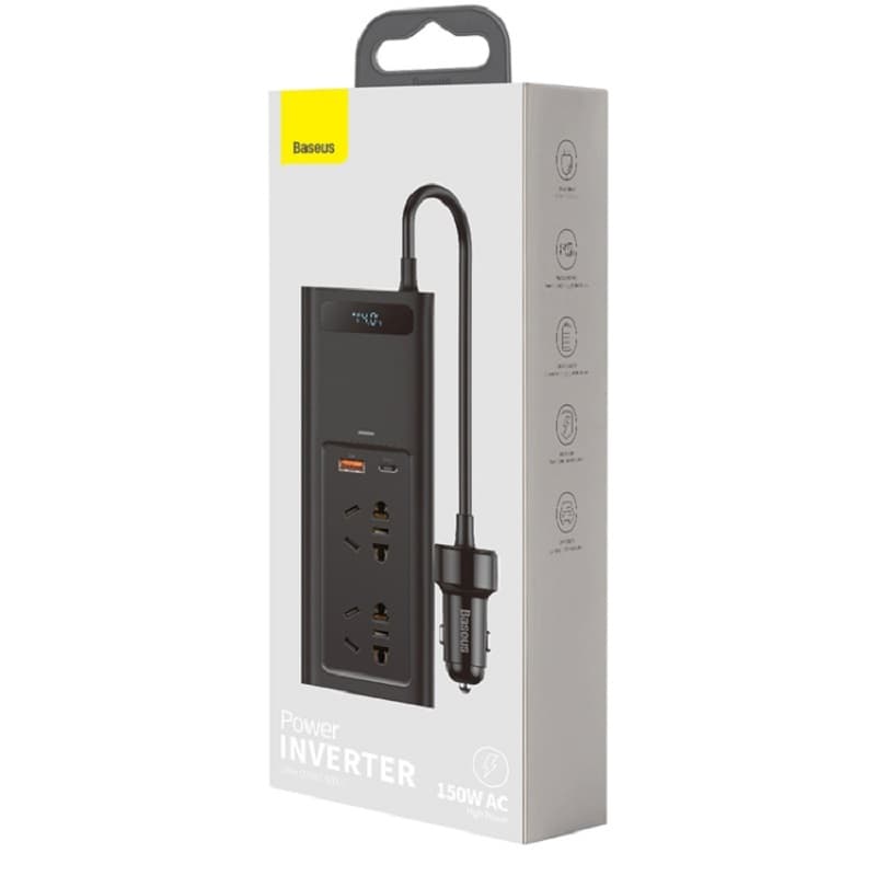 фото Автомобильный инвертор Baseus Power Inverter 150W 220V CN/EU черный CRNBQ-A01