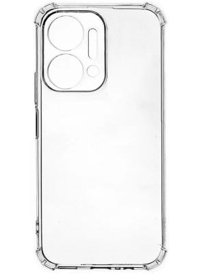 Чехол накладка для Tecno Spark 40C PERO с защищенными углами и камерой прозрачная