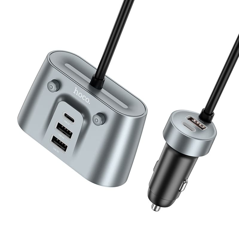Изображение Разветвитель HOCO Z51 2 прикуривателя + 2 PD 30W + 3USB черный сайта akstel.ru фото Разветвитель HOCO Z51 2 прикуривателя + 2 PD 30W + 3USB черный
