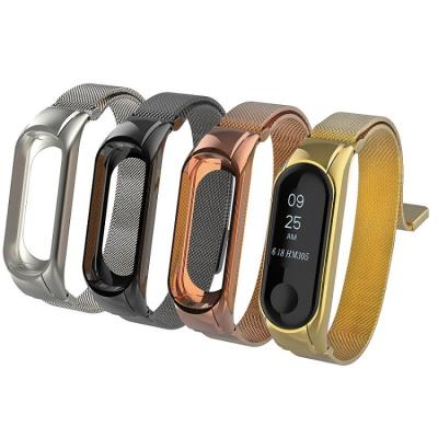 Ремешок для Mi Band 3 CBXM311 сетчатый с магнитом Gold