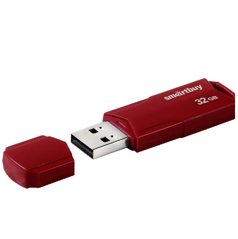Изображение Флеш-накопитель Smartbuy Clue бургунди 32Gb