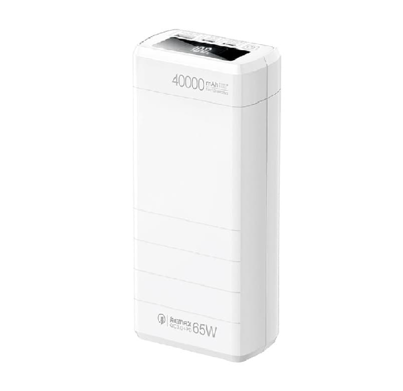 фото Внешний аккумулятор повербанк Power bank Remax RPP-310 40000mAh 65W PD + QC белый