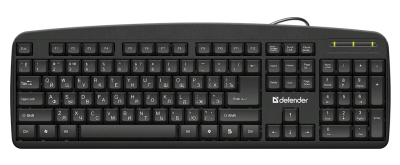 Клавиатура проводная DEFENDER Office HB-910 RU черная Клавиатура проводная DEFENDER Office HB-910 RU черная