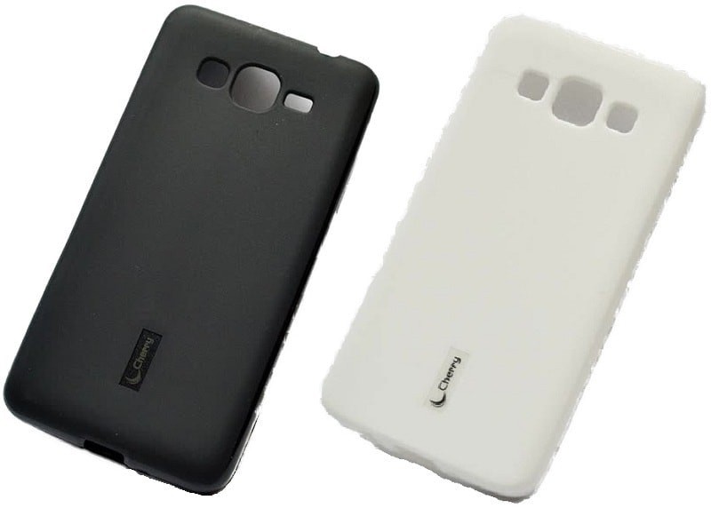 фото Чехол накладка для Xiaomi Redmi Note 2 Cherry силикон черная