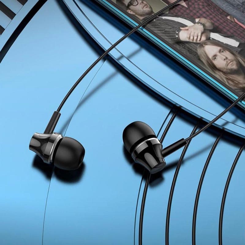 фото Наушники проводные Borofone BM74 Jack 3.5mm, 1.2 м с микрофоном черные