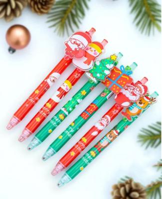 Ручка шариковая Новогодняя автоматическая синие чернила