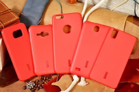 фото Чехол накладка для Xiaomi Mi 5S Plus Cherry силикон красная