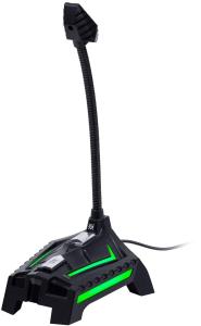 Микрофон компьютерный настольный Игровой стрим DEFENDER  GMC 150 USB, LED, кабель 1,5 м 