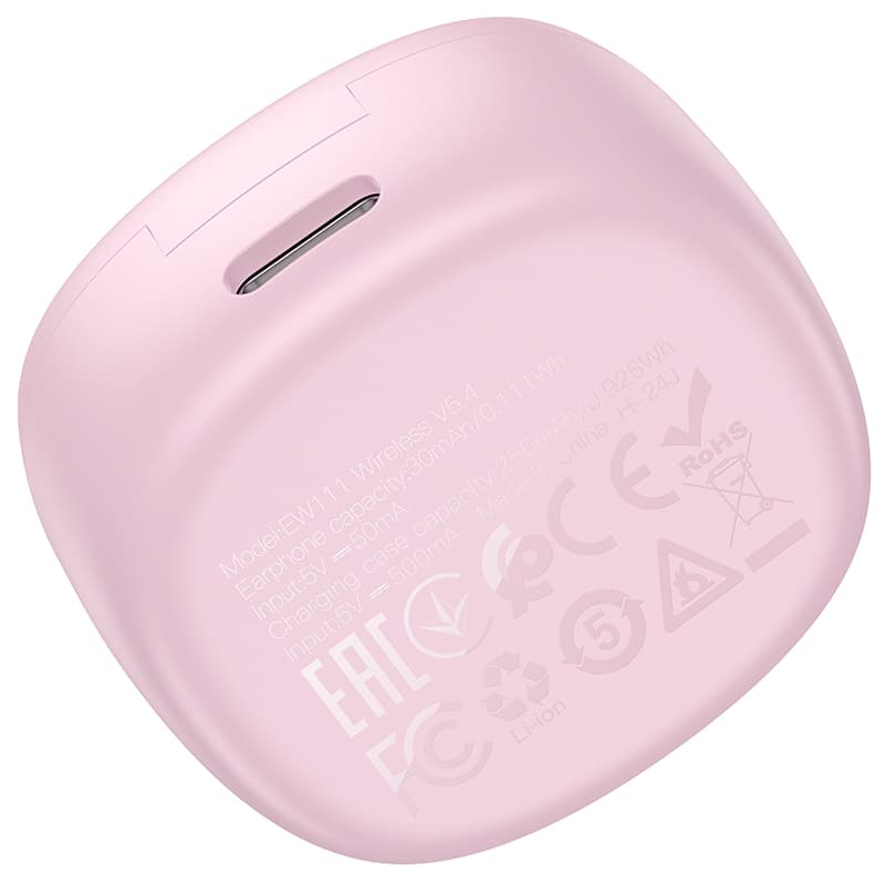 фото Наушники беспроводные Hoco EW111 детские розовые