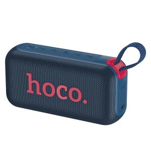 Колонка блютуз HOCO HC32 LED влагозащищенная темно-синяя 1500mAh