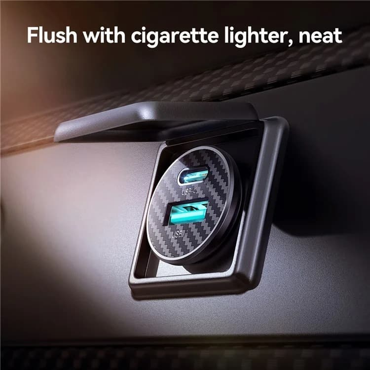 Изображение Автомобильное зарядное устройство Joyroom JR-CCN16 Mini PD 15W / Type-C USB-C+USB черное фото Автомобильное зарядное устройство Joyroom JR-CCN16 Mini PD 15W / Type-C USB-C+USB черное