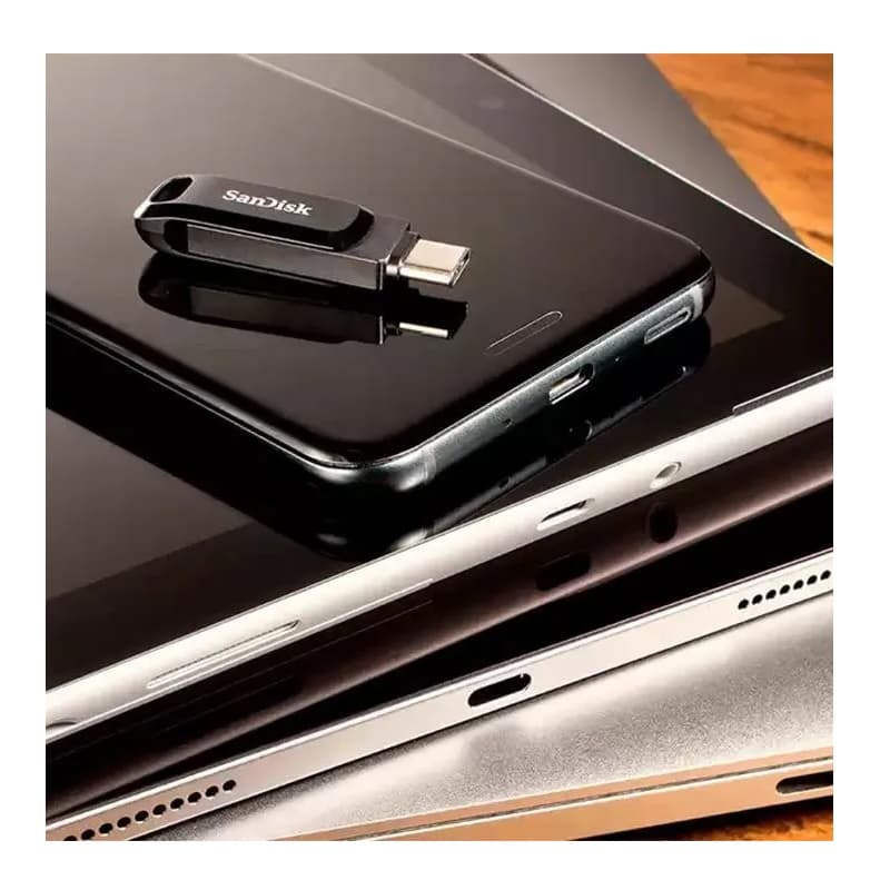 Изображение Флеш-накопитель Sandisk Ultra Dual Drive Go OTG USB 3.1 Type-C USB 3.0 черный 128Gb Изображение Флеш-накопитель Sandisk Ultra Dual Drive Go OTG USB 3.1 Type-C USB 3.0 черный 128Gb