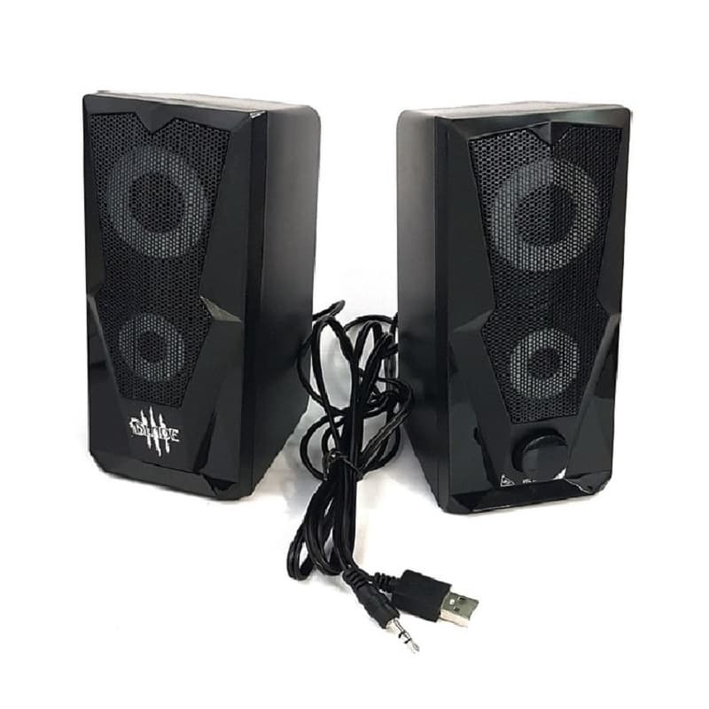 Акустическая система 2,0 Qumo Blade AS001,15ВТ, RGB подсветка USB+3.5 jack, объемное звучание Акустическая система 2,0 Qumo Blade AS001,15ВТ, RGB подсветка USB+3.5 jack, объемное звучание