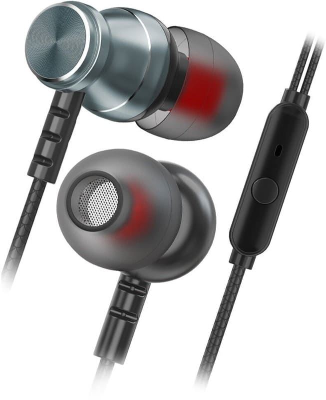 фото Наушники проводные Smartbuy M300 Jack 3.5mm, с микрофоном черный металл