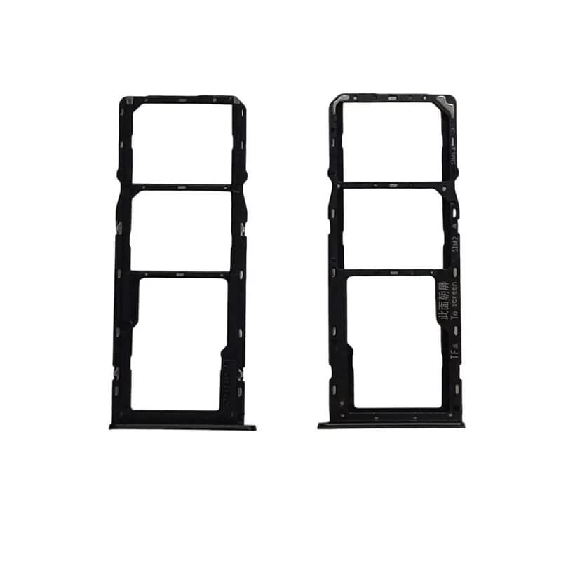 Держатель сим для Realme C15 черный