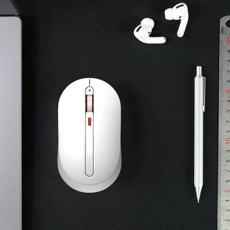 Мышь беспроводная Xiaomi MIIIW Wireless Mute Mouse белая с красным