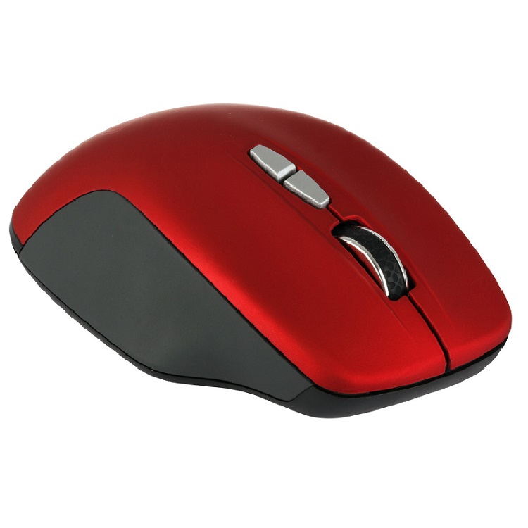 Мышь беспроводная Qumo Office Mystery M60 7 кнопок 2.4G,240mAh Type-C 800/1200/1600dpi черно-красная