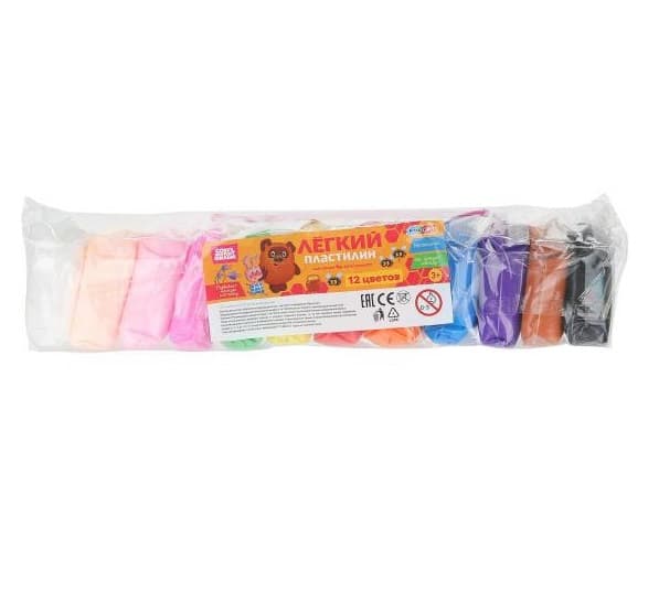 Легкий воздушный пластилин Союзмультфильм 12шт