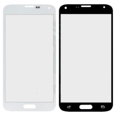 Стекло тачскрина для Samsung G900 S5 белый
