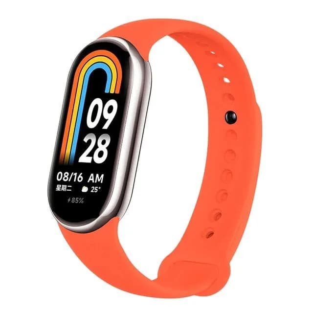 Ремешок для Mi Band 8/Mi Band 9 силикон оранжевый